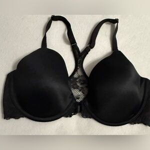 Maidenform One Fab Fit Full Coverage Lace Racerback Bra, 32D black lace